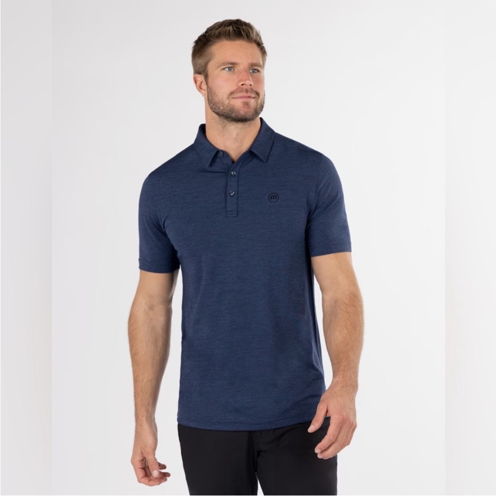 TRAVIS MATHEW Men’s Golf  Polo Navy Blue M